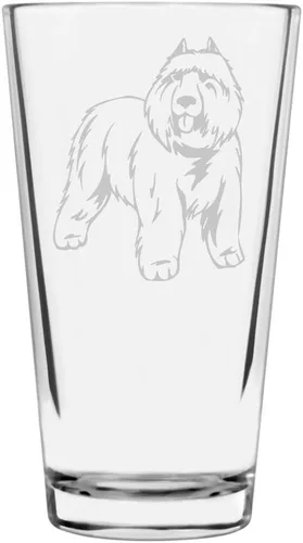 Vista 81 de Podenco Canario - Vaso de pinta de 16 onzas con temática de perro personalizado