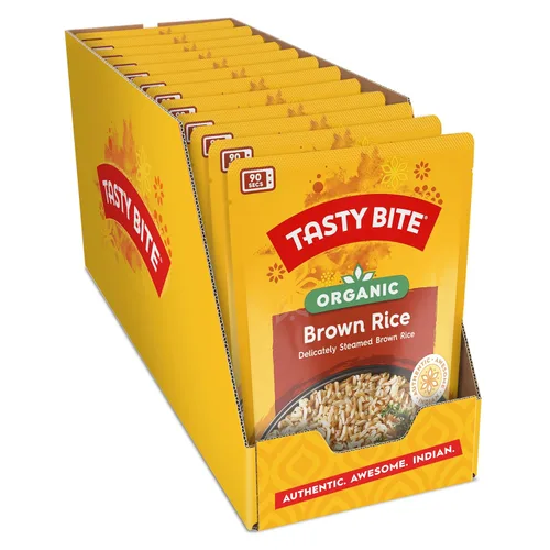 Vista 8 de Tasty Bite Arroz basmati orgánico, 8.8 onzas, paquete de 12, listo para comer, apto para microondas, vegano, sin gluten