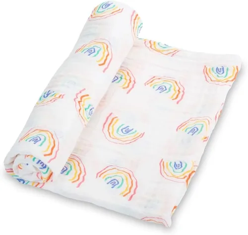 Vista 18 de LollyBanks Manta de bebé para niños y niñas, mantas de arrullo de muselina de algodón 100% para recién nacidos, 47 x 47 pulgadas, manta de recepción