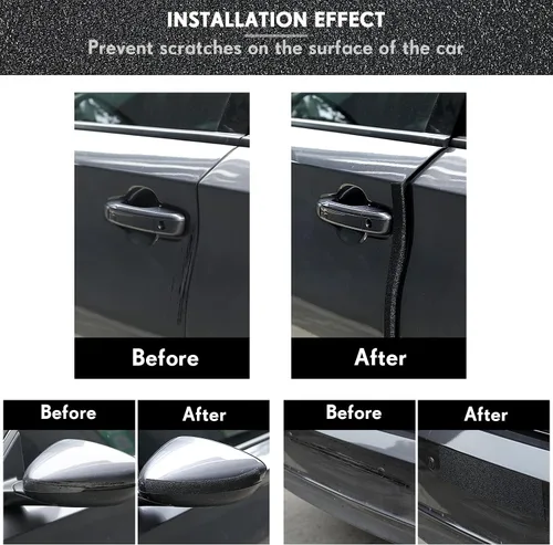 Vista 6 de Frienda - Protectores de borde de puerta de coche, protector de umbral de puerta, protector de entrada automotriz, anticolisión, tiras de protección