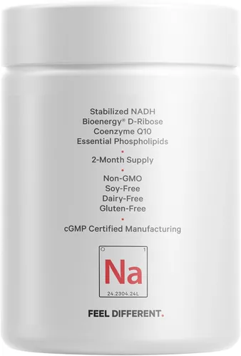 Vista 9 de Codeage Suplemento liposomal NADH+ - NADH, vitamina B12, D-ribosa como ribosa bioenergética, CoQ10-suministro de 2 meses - Entrega liposomal
