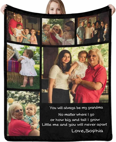 Vista 24 de Regalos para papá, manta de regalo personalizada con imagen, manta personalizada para el Día del Padre con foto, manta personalizada de cumpleaños
