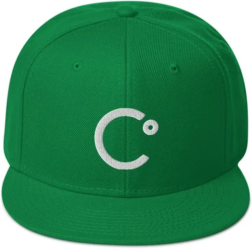 Vista 14 de Celsius Cryptocurrency Logo Hat (Gorra Snapback de mezcla de lana bordada)