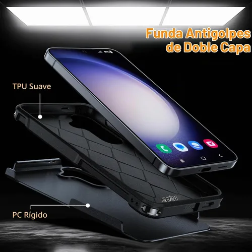 Vista 4 de Oterkin Funda para Galaxy S24, [Protección de Grado Militar de 10 Pies] Funda para Galaxy S24 [A Prueba de Golpes][Resistente a Caídas de Uso