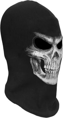 Vista 2 de WTACTFUL Ghost Mask Scary Skeleton Skull Death Balaclava Face Mask for Halloween Cosplay Costume