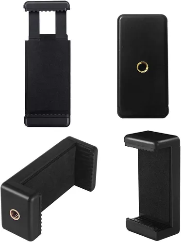 Vista 3 de Acuvar Adaptador universal de montaje en trípode para teléfono celular, cabezal de conector de clip para teléfono utilizado para monopod selfie