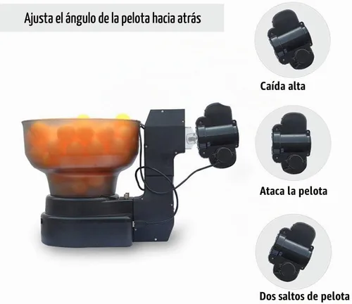Vista 4 de Robot de tenis de mesa Máquina automática de robot de ping pong para entrenamiento Robot de tenis de mesa Actualización Ping Pong Robot HP-07