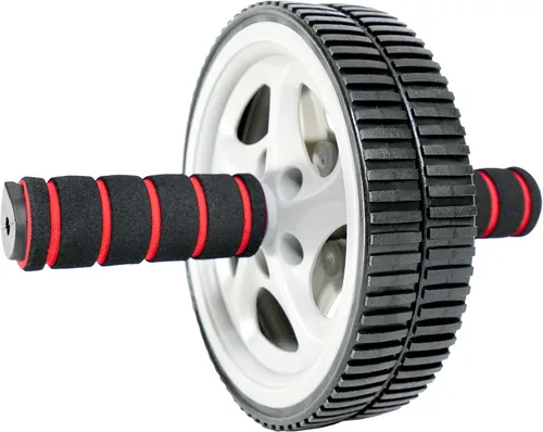 Vista 2 de Sunny Health & Fitness Ab Roller Wheel, Durable Construction, Compact & Portable, Non-Slip Handles for Home Gym, Addominal Exercises & Core Strength