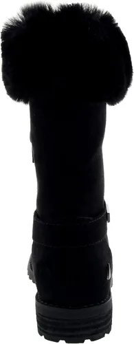 Vista 4 de Nautica Botas cálidas para niñas, botines de moda para clima frío con parte superior de piel sherpa, cosima (niño grandeniño pequeñoniño)