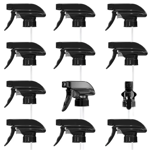 Vista 13 de Paquete de 4 boquillas de pulverización para botellas, tubo de ajuste para 4 Pcs Negro