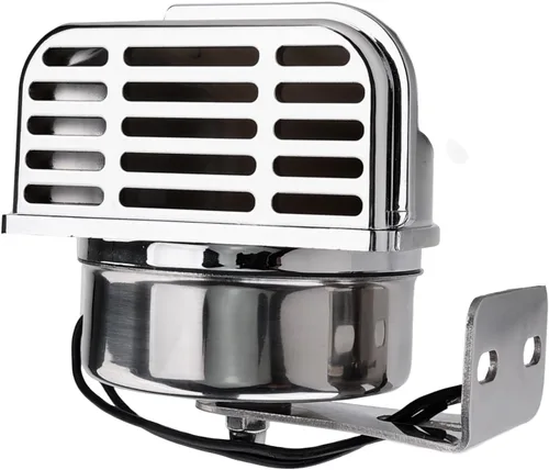 Vista 8 de FARBIN Bocina de acero inoxidable de tono bajo para barcos, bocinas de automóvil impermeables para barcos Bocinas de motocicleta súper fuertes de 12