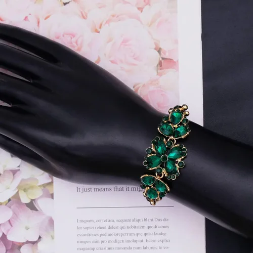 Vista 6 de Elegante collar nupcial pendiente pulsera conjuntos de cristal austriaco boda baile de graduación joyería conjuntos para novia dama de honor mujeres