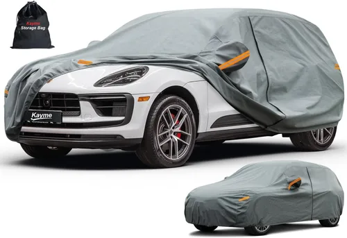 Vista 18 de Kayme Funda de Coche de Servicio Pesado Impermeable para Todo Tipo de Clima, Ajuste Personalizado para Tesla Model S, Cubierta Exterior Completa