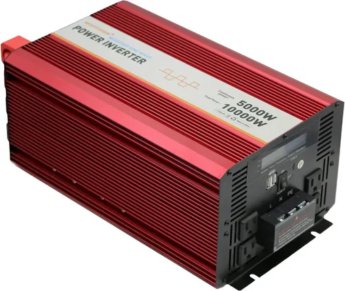 Vista 8 de Inversor de Potencia de 500W Pico 1000W para Vehículos, DC 12V a 110V AC, 4 x 2.4A Puertos USB Adaptador de Enchufe para Carro con Toma con 1 Puerto