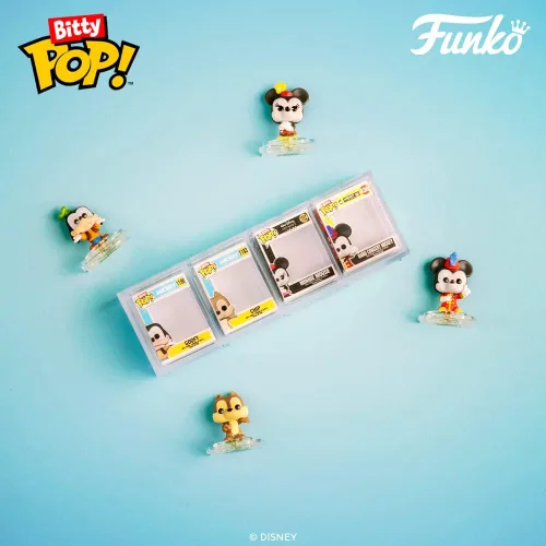 Vista 24 de Funko Bitty Pop! Disney - Minnie, paquete de 4 – Minnie Mouse (vestido rojo), pato margarita, pato Donald y una figura misteriosa sorpresa – 0.9