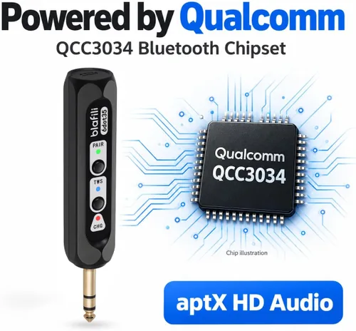 Vista 6 de 6dot35 - Receptor Bluetooth con salida TRS de 1/4" de 6,35 mm