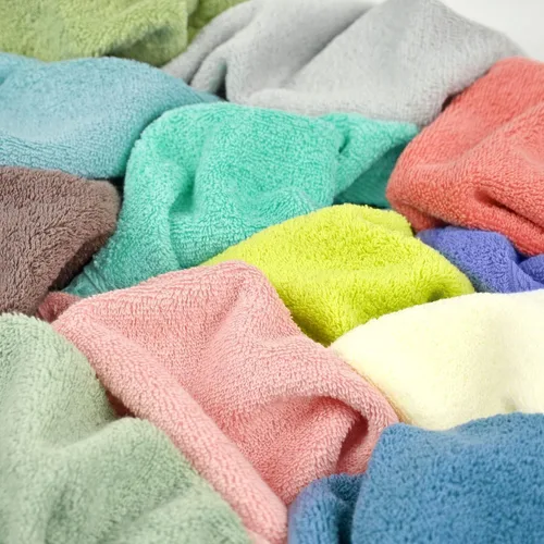 Vista 6 de Cleanbear Paquete de 12 paños de baño 100 % algodón, 13 x 13 pulgadas, 12 colores surtidos (multicolor, 12)