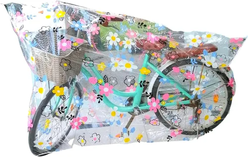 Vista 9 de Funda para bicicleta, bonita funda transparente para almacenamiento al aire libre, impermeable, material Ripstop resistente, protección para todo