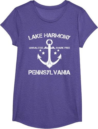 Vista 20 de Playera divertida de Lago Harmony Pennsylvania para acampada o pesca Negro
