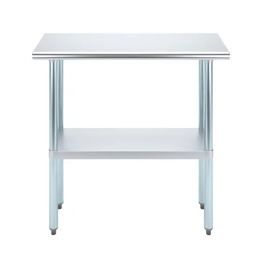 Vista 2 de MESA DE TRABAJO ALIMENTOS PREP MESA DE TRABAJO RESTAURANTE SUMINISTRO ACERO INOXIDABLE 14" X 36