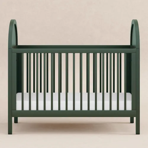 Vista 4 de Babyletto Bondi Cane - Cuna convertible 3 en 1, color verde bosque