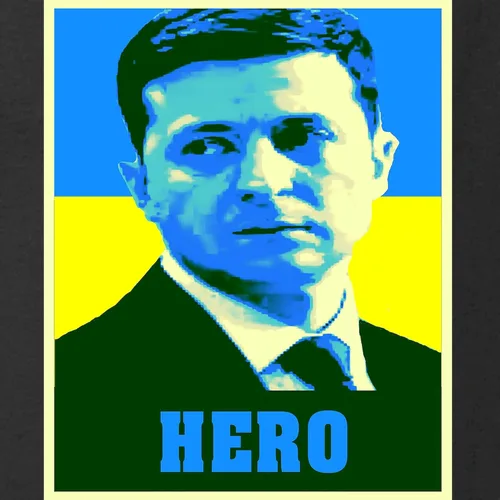 Vista 3 de CafePress Ukrainian President Zelens - Camiseta clásica para mujer