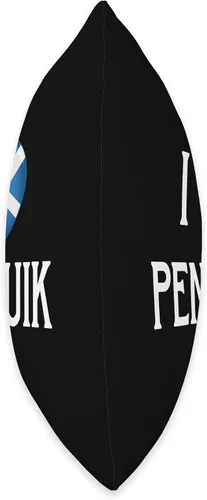 Vista 2 de I Love Penicuik Scotland Flag Heart Saltire Scottish Throw Pillow