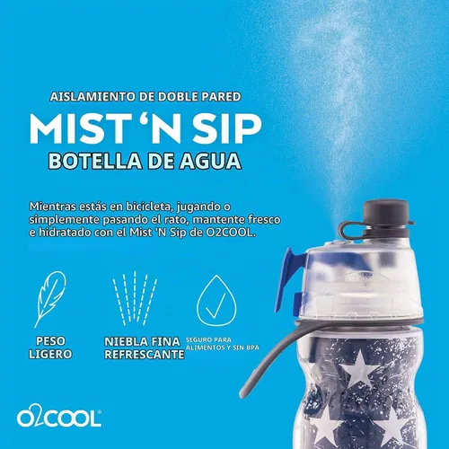Vista 5 de O2COOL ArcticSqueeze botella de 20 onzas oficial que se aprieta para tomar