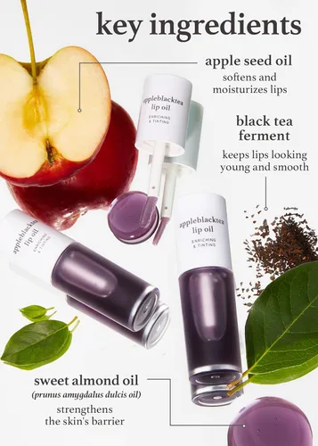 Vista 3 de NOONI Aceite labial vegano coreano, té de manzana, 0.12 onzas líquidas + aceite de labios coreano, Appletea, paquete de 0.12 onzas líquidas