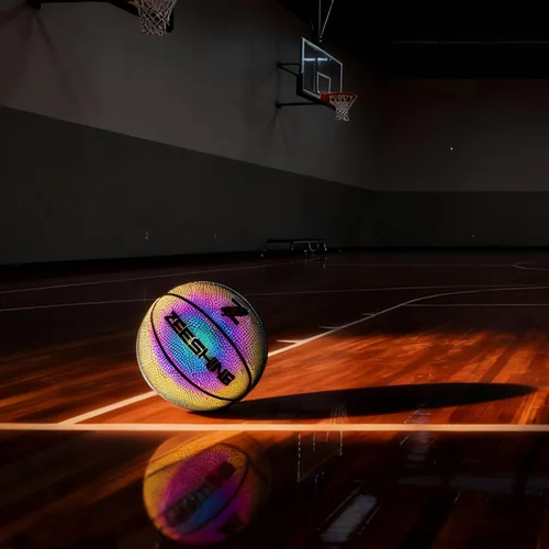 Vista 4 de ZEESHINE Baloncesto holográfico HyperGlow – Ultra reflectante que brilla en la oscuridad, regalo deportivo genial para hombres y mujeres, juego