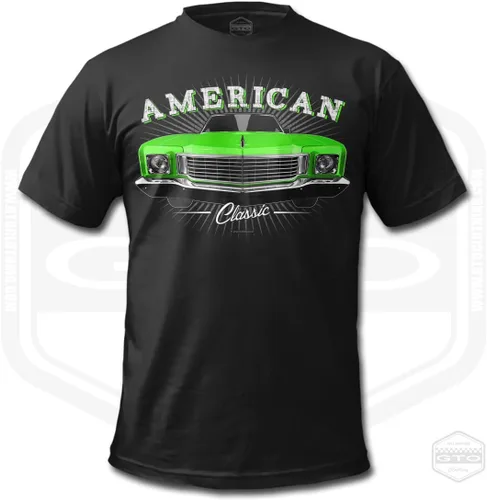 Vista 9 de 1972 Monte Carlo Tribute - Camiseta para hombre, color negro, idea de regalo para fanáticos del coche americano S-6XL Fabricado en Estados Unidos