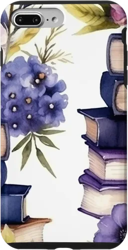 Vista 12 de Book Lover Purple Flower Case for iPhone 16