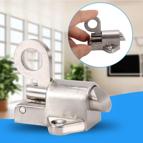 Vista 5 de Watris Veiyi Pestillo con resorte, cierre automático de perno de carga de resorte, anillo de tracción de cierre automático