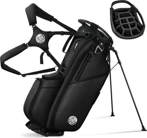 Vista 9 de Lightweight 7 Way Golf Stand Bag for Men Women, Upgrade Base Multi Pckets Cooler Pockets, Full-Length Dividers, Ergonomic Dual Strap Design