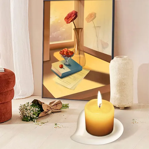 Vista 5 de 3 moldes de bandeja de resina, posavasos de silicona con forma de corazón para resina epoxi, forma de gato/flor para fundición de resina, bricolaje