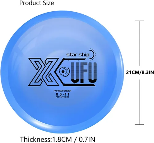 Vista 5 de X-UFO Juego de iniciación de Disc Golf, 5.64-6.00 oz, Putter de golf de disco, conductor de golf de disco, rango medio, juego de golf de disco