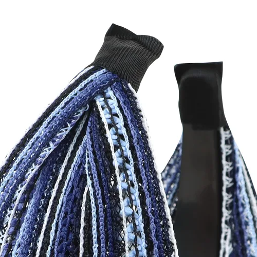 Vista 7 de Diademas bohemias anchas antideslizantes para mujeres, diademas modernas para el cabello, accesorios para el cabello para mujeres y niñas