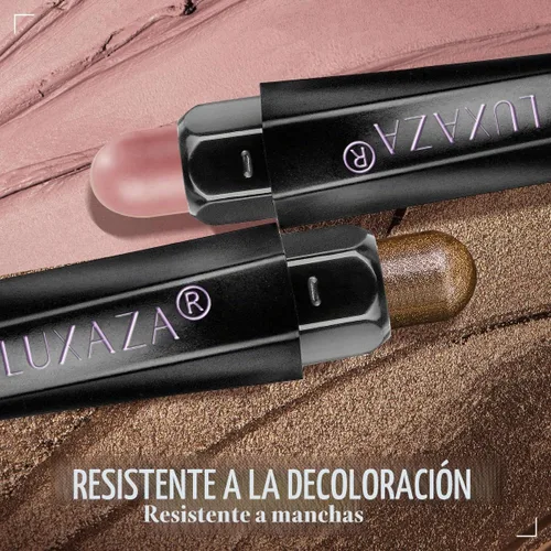 Vista 3 de 6 unidades de sombra de ojos en barra de maquillaje en barra, metálico y mate, brillo de ojos, lápiz de lápiz, A01-marrón neutro A-marrón neutro