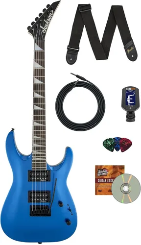 Vista 8 de Jackson JS Series Dinky JS20 DKQ 2PT Transparent Black Burst Paquete con cable, afinador, correa, púas y DVD de guitarra Austin Bazaar