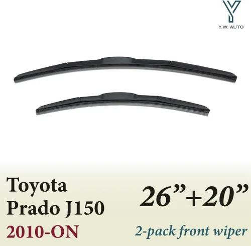 Vista 2 de Front Windshield Three-Section Wiper Blade Set 2 Pack for Prado J150 10-ON (for Prado J150 10-ON 26"+20")