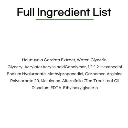 Vista 7 de daymellow Heartleaf - Gel calmante 96% Houttuynia Cordata Real 10.58fl.oz/10.58 oz, acné, calma, enrojecimiento, gel calmante facial coreano