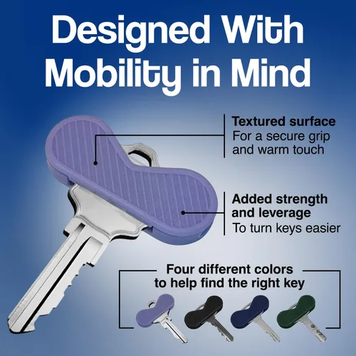 Vista 5 de KeyGrip - Llave Turners para discapacitados, mayor fuerza y apalancamiento para personas mayores y ancianos, perfectos para Parkinson, artritis, EM