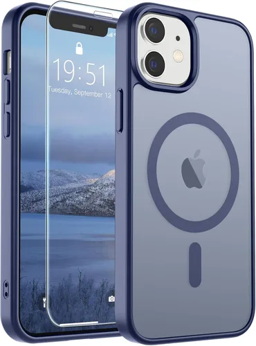 Vista 80 de SUPFINE Funda magnética para iPhone SE 2022 (3ª)/2020 (2ª), iPhone 8 (compatible con MagSafe) (protección contra caídas de grado militar), funda
