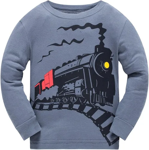 Vista 2 de Pijama para niños pequeños de manga larga, 100% algodón, 2 piezas, para niños de 1 a 10 años