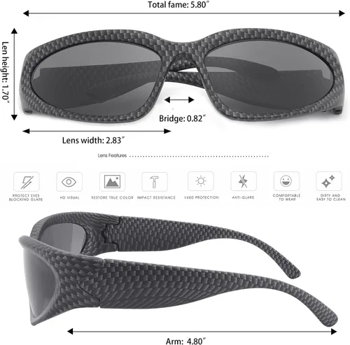 Vista 3 de knliwkm Gafas de sol deportivas envolventes plateadas Y2K futuristas ovaladas para mujeres y hombres 2022 a la moda
