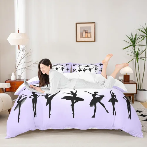 Vista 9 de Juego de funda de edredón con estampado de plumas abstractas, tamaño individual, juego de ropa de cama bohemio de 2 piezas para niños, niñas, niños