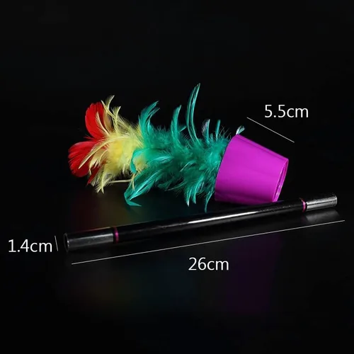 Vista 3 de SUMAG Deluxe Apareciendo Flor Trucos de Magia Varita a Pluma Ramo de Flores Magia para Magos Primer Plano Ilusiones Trucos Mentalismo Props