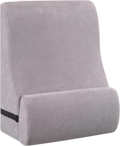 Vista 8 de Almohada de lectura para cama para adultos, almohada de cuña de espuma viscoelástica cabecero con soporte lumbar ajustable, cojín de respaldo