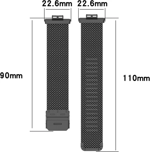 Vista 3 de Senter Correa de repuesto de acero inoxidable para reloj inteligente Huawei Watch Fit