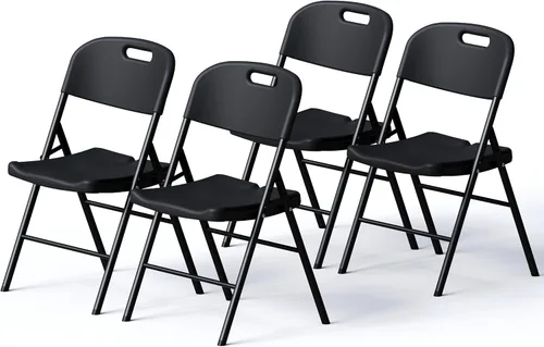 Vista 26 de Sillas plegables de resina con cojín para bodas, fiestas, paquete